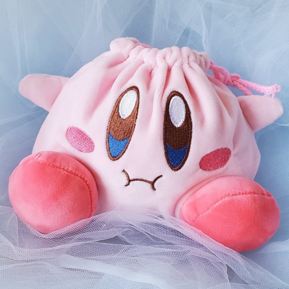 Kirby - Fluffy Drawstring Bag - Picture 1 of 5